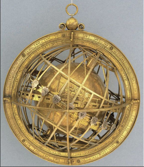 The Jagiellonian Clock, incorporating the Jagiellonian Globe, c.1510. The Globe,...