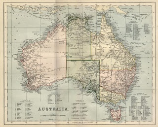 ...printable vintage map of Australia