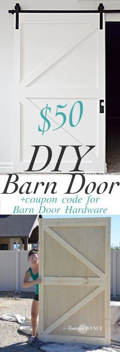 $50 DIY British Brace Barn Door -with promo code for The Barn Door Hardware Stor...