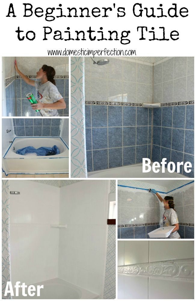 Donâ€™t get stuck with tile you hate, give it a clean updated look by paint...