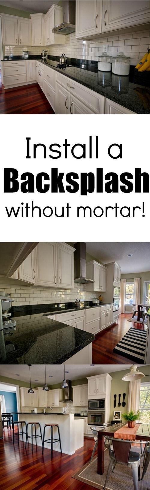 How to Install a Subway Tile Backsplash Without Mortar