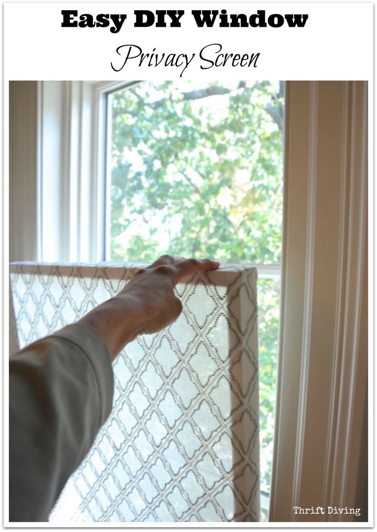 How to Make a DIY Window Privacy Screen. Materials needed: wood for frame, tape ...