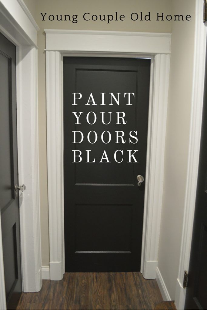 Paint It Black! Bold, black paint can turn any entrance, hallway or closet door ...