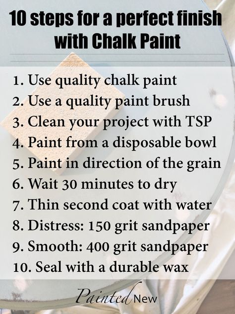 Painted New: Tips and Tricks for using Chalk Paint -- a good option for laminate...