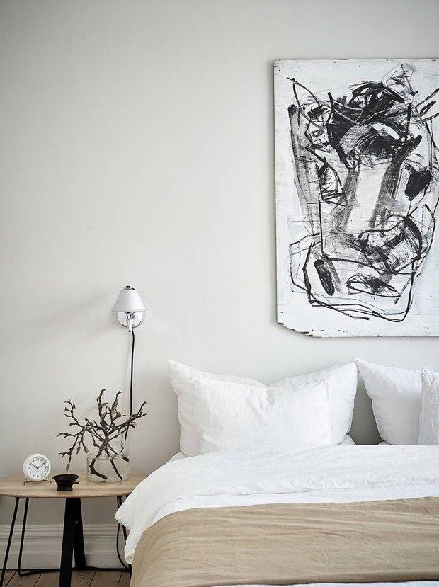 A Swedish apartment in white, grey and tan | These Four Walls blog