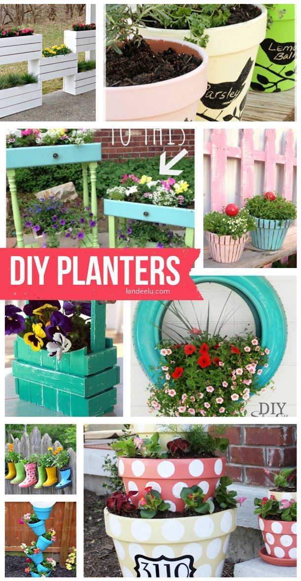 DIY Planters | Step by Step Tutorials and do it yourself projects |  landeelu.co...