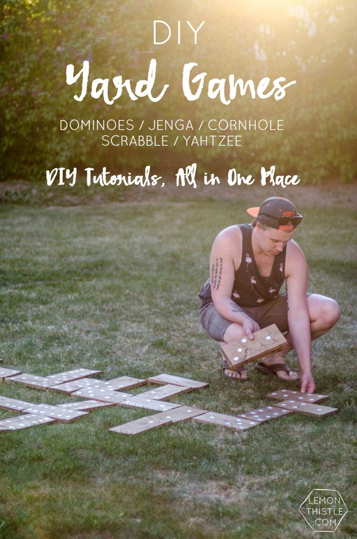 DIY Yard Games- I love this! I've seen Jenga but it's so much fun to hav...