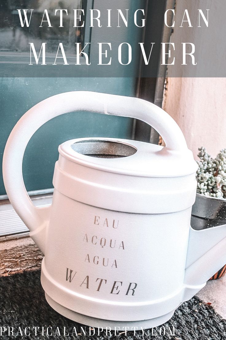 Makeover your watering can or use what I did as inspiration to do your own thing...