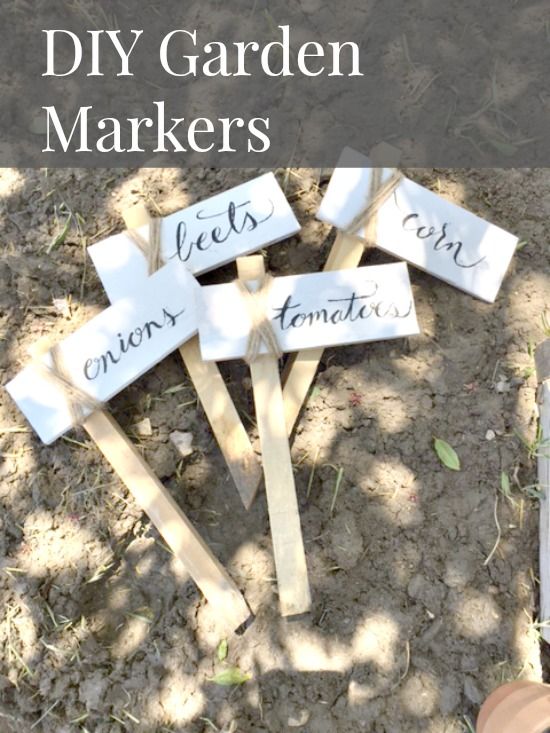 These DIY garden markers are so easy to make!