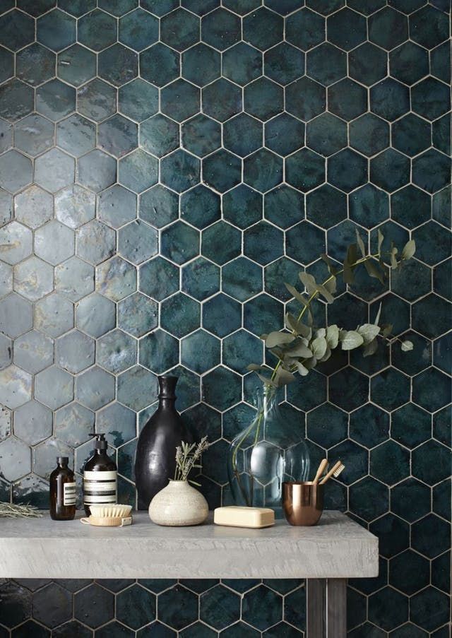 Tiles that makes a statement, whether it's with interesting shapes, colors, ...
