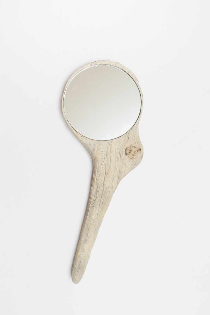 Silver Maple Sandblasted Hand Mirror by Annie Raso | Fiercely Made - Handcrafted...
