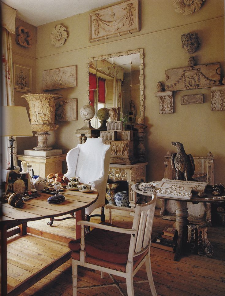 Architectural relics and fragments….Peter Hone's London Drawing Room.