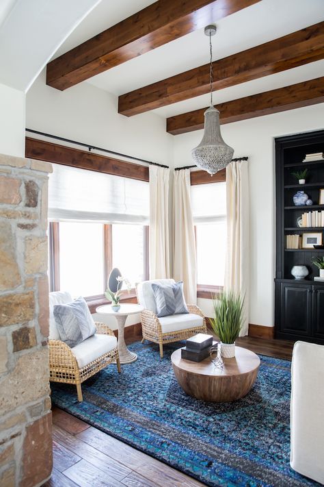 BECKI OWENS-Heber House Project Library a fresh rustic space- BM Swiss Coffee, B...
