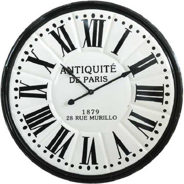 Round Embossed Antiquite de Paris Wall Clock
