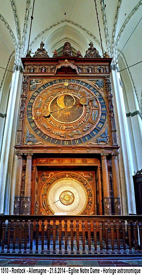 Rostock-Allemagne -Eglise Notre Dame - Horloge astronomique