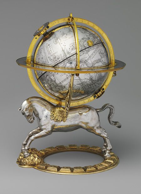 Celestial Globe with Clockwork, dated 1579  Movement by Gerhard Emmoser (Austria...