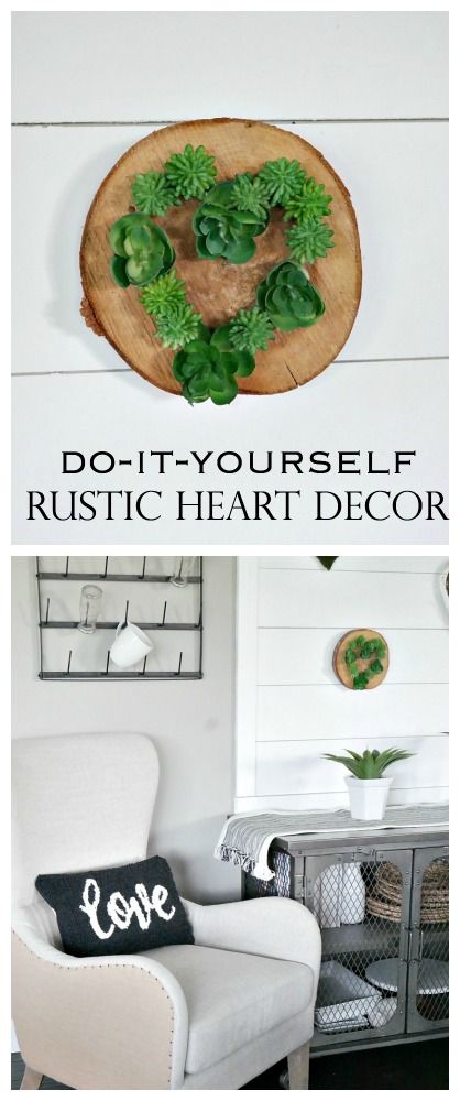 DIY Rustic Heart Decor