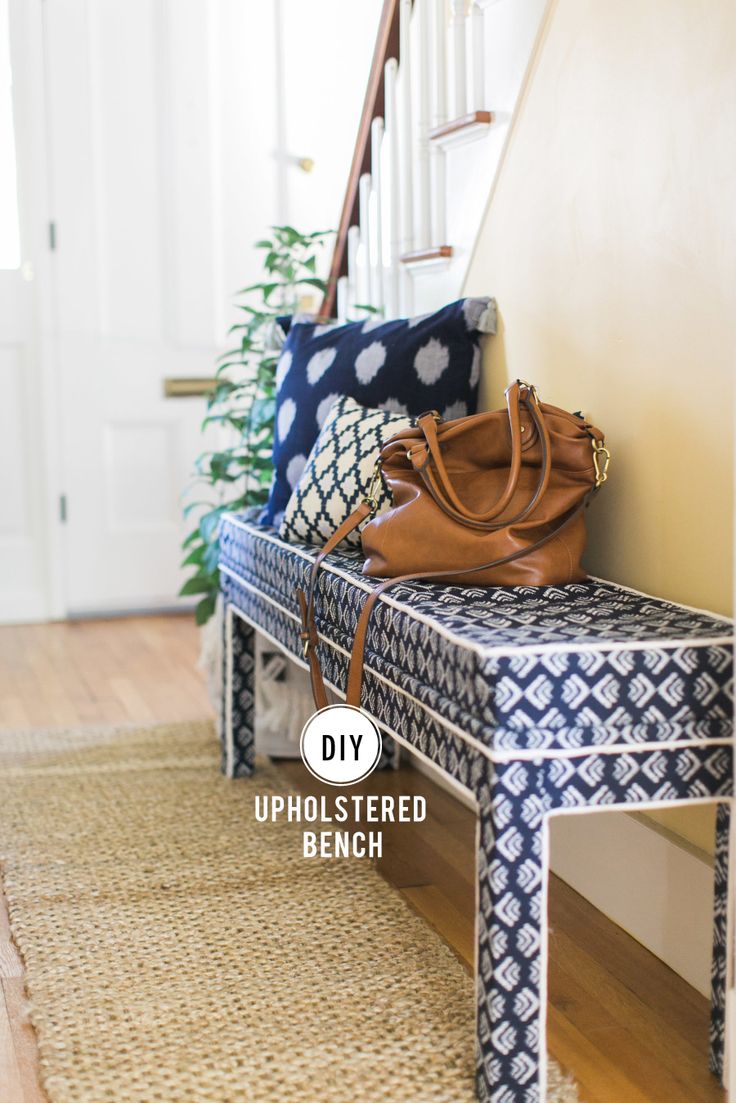 From standard bench to upholstered beauty, this is an affordable DIY approach to...