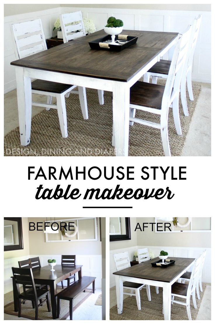 Learn how to easily transform your table into a piece with character. via @taryn...