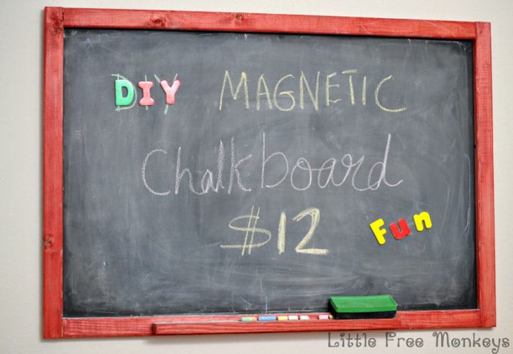 Easy DIY Magnetic Chalkboard under $12