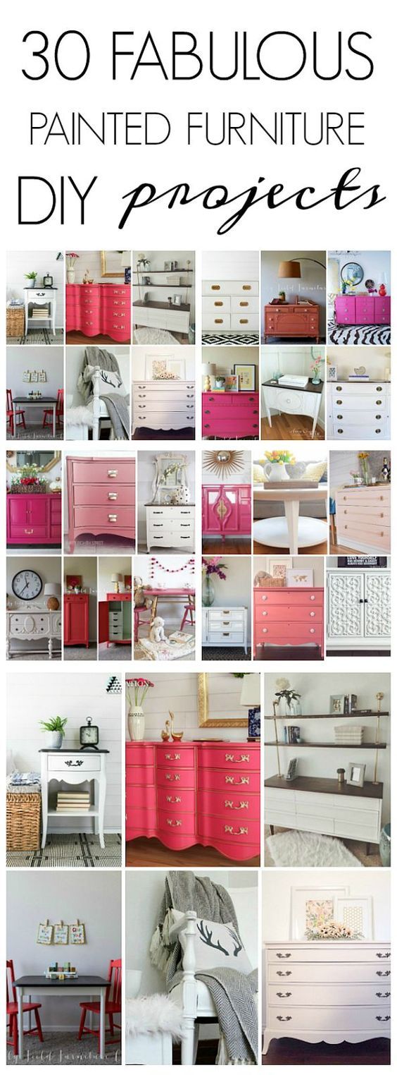 30 AMAZING Painted Furniture DIY Projects from some of the BEST DIY-ers!