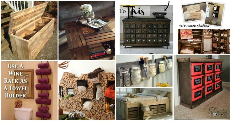 50 Decorative Rustic Storage Projects For a Beautifully Organized Home