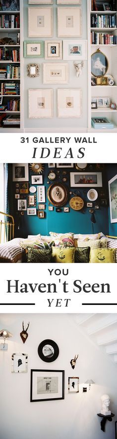 A Million and One Ways to Hang a Gallery Wall: Have a bunch of small pieces? Con...