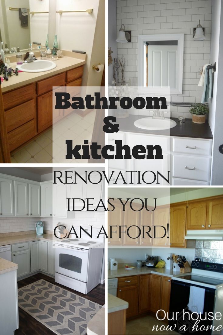 Bathroom and kitchen renovations you can afford - Back splash, lighting, hardwar...