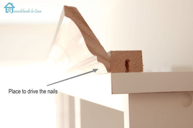 DIY:  Excellent instructions on how to add crown molding to plain furniture…