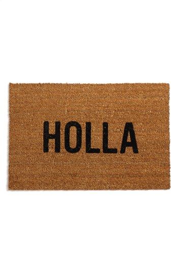 Holla doormat from Cool Mom Picks