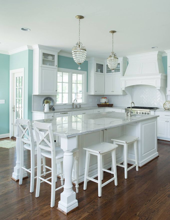 If there's anything better than a crisp white kitchen, it's one with a l...