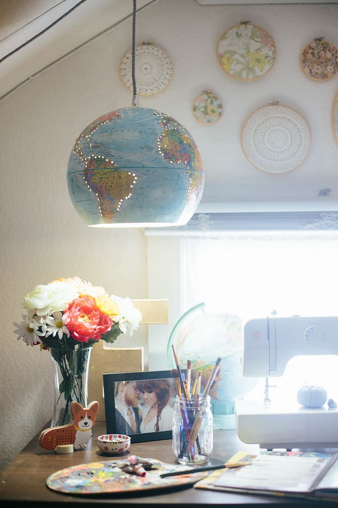 Light fixtures are so expensive. LOVE this list of creative and beautiful DIY li...