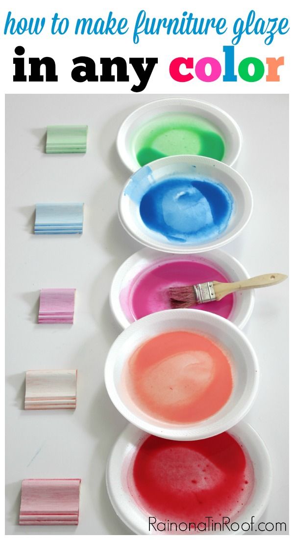 How to Make Furniture Glaze Paint in Any Color