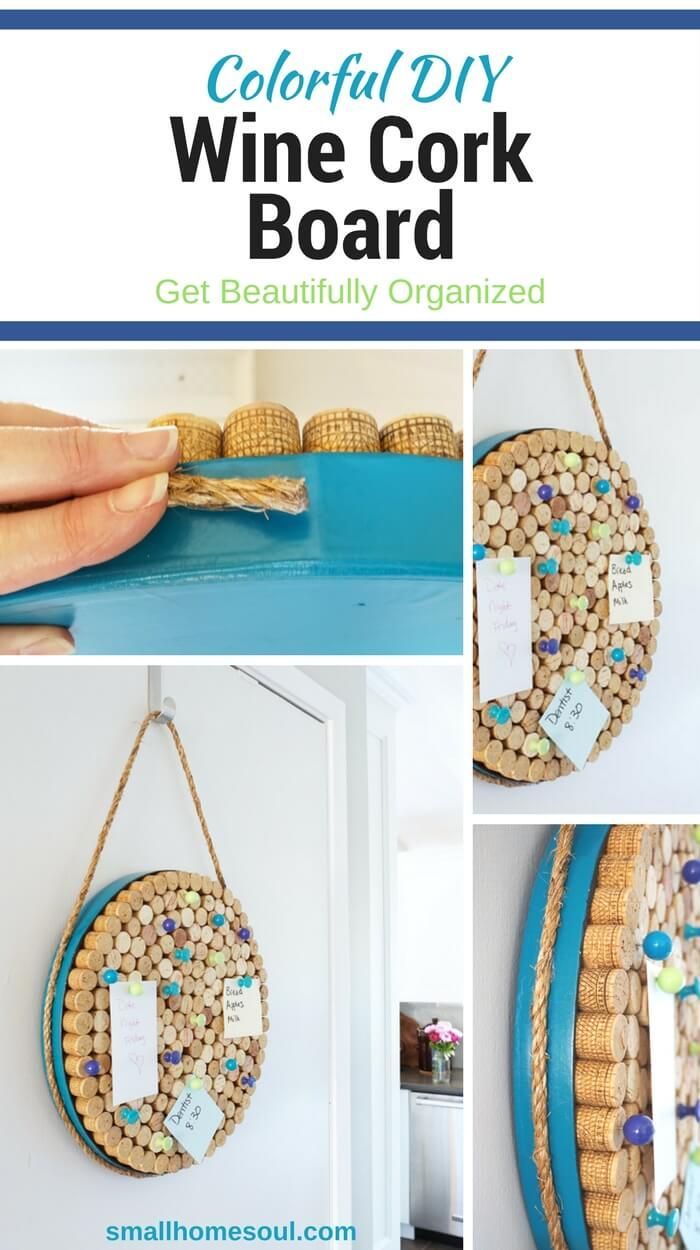 Wine Cork Board - an Easy DIY Project to get Organized