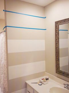 The Absolute Easiest Way to Paint Stripes on a Wall Tutorial - I love this look ...