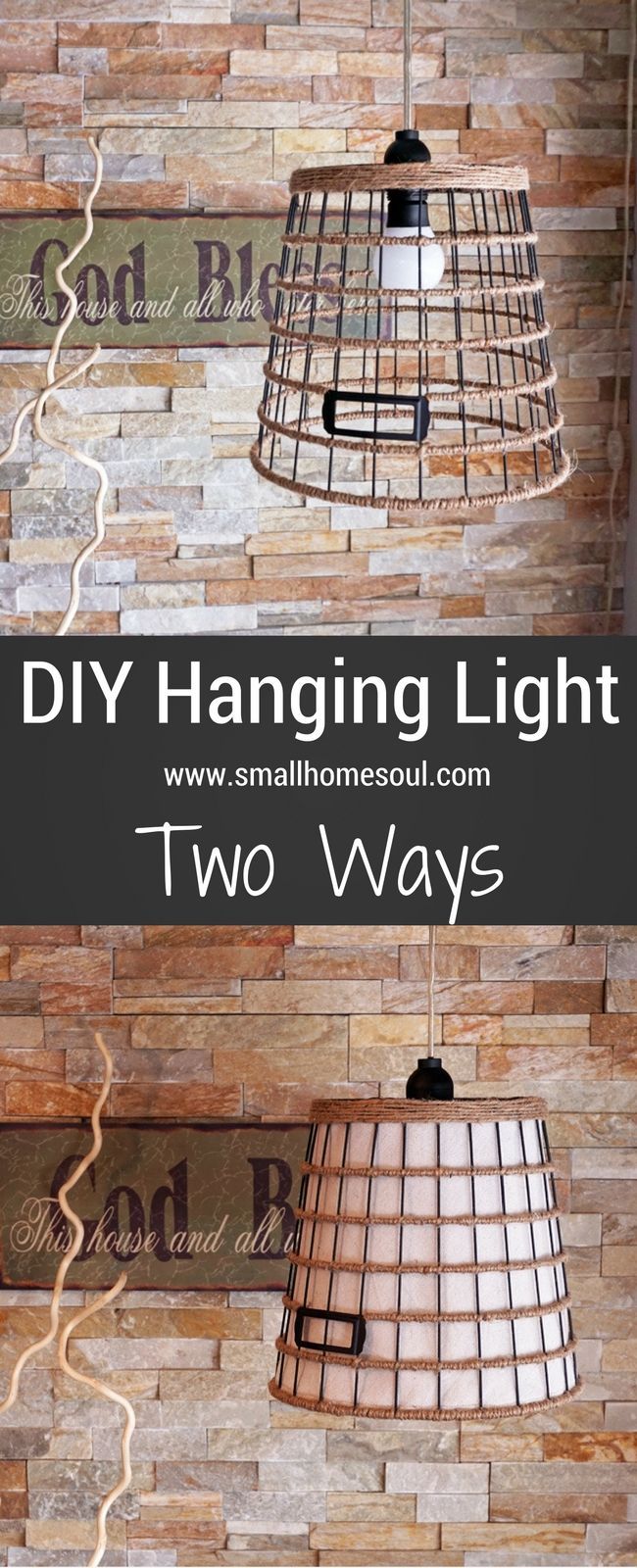 The design possibilities are endless to create your own beautiful DIY Hanging Li...