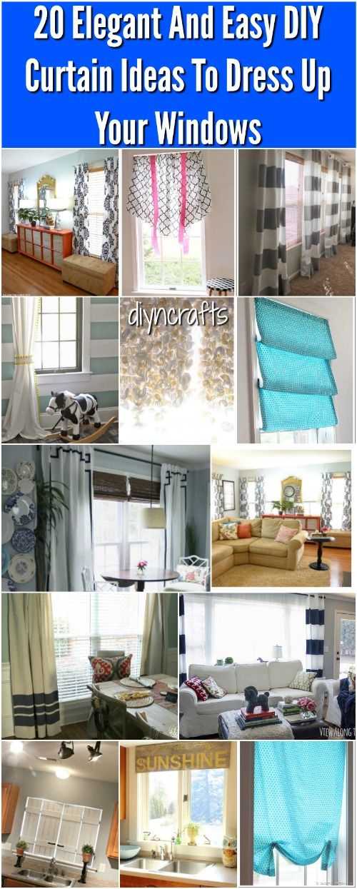 20 Elegant And Easy DIY Curtain Ideas To Dress Up Your Windows