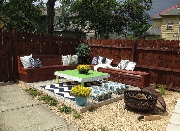 diy budget backyard and deck makeover, concrete masonry, decks, fences, gardenin...