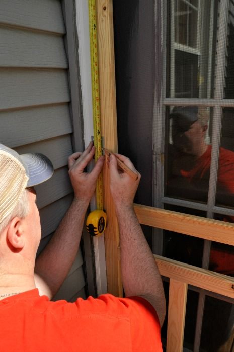 how to install a screen door  I love those old wood screen doors that just push ...