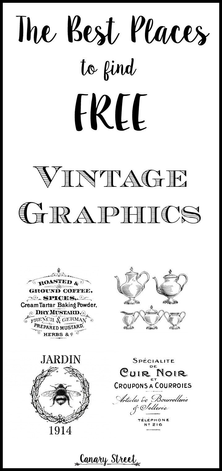 the best places to find free vintage graphics pin