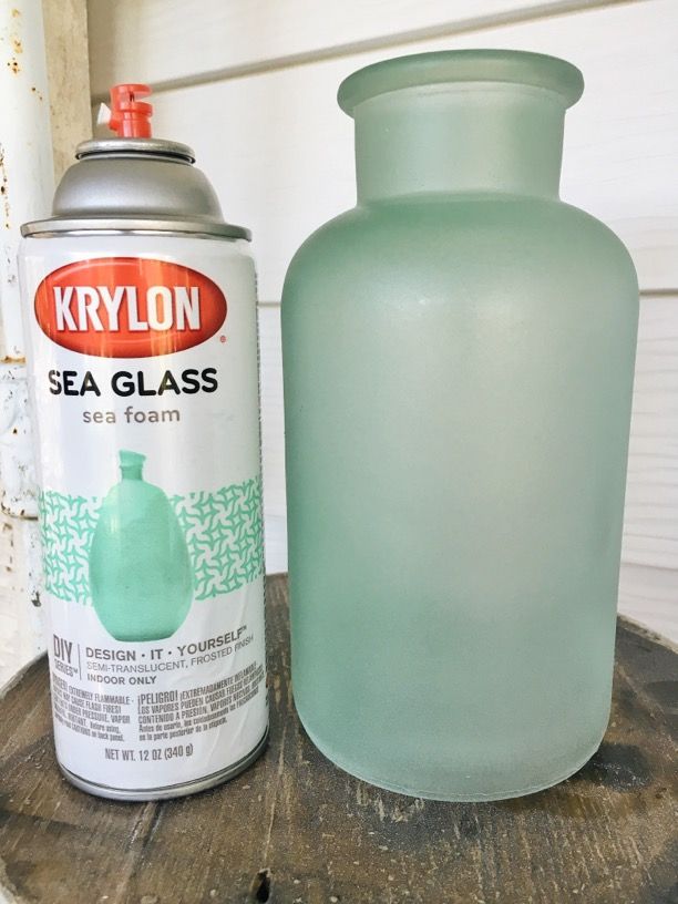 DIY cottage style sea foam sea glass bottles - The EASIEST way to get the sea gl...