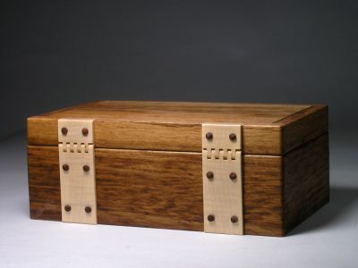 Tiger oak jewellery box - Box Galleries - Peter Lloyd