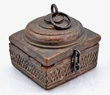 Wooden Indian Spice Box Wooden spice container box