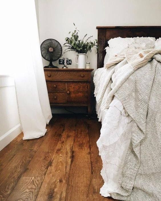 Cozy rustic bedroom