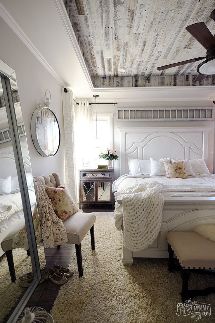 Thrilled to be sharing our new modern French country master bedroom with you tod...