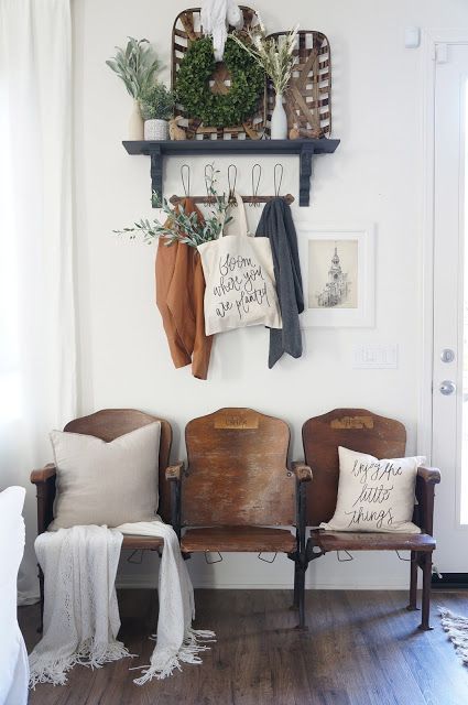 Perfecting the Homefront: Vintage Theater Seat Entryway