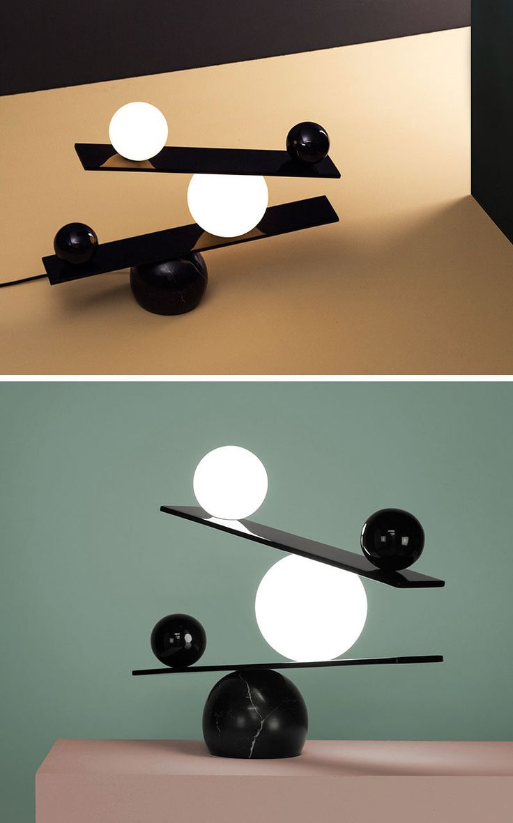 Unique Modern Lamp - The Balance table lamp, designed by Victor Castanera for ma...