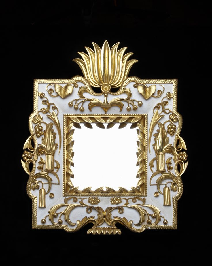 Dagobert Peche (1887-1923). Mirror Frame, 1922 Lindenwood, carved, painted, and ...