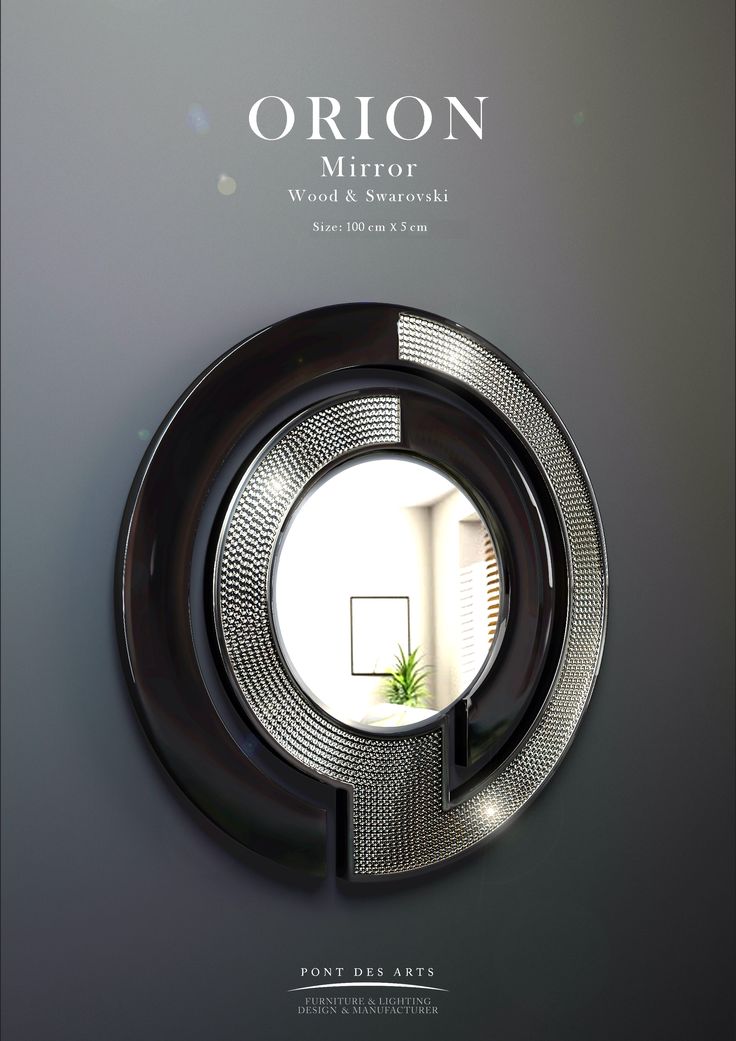 Orion  Jewellery. Mirror - Wood And Swarovski _ Pont des Arts _ Designer Monzer ...