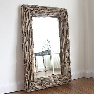 Rectangular Driftwood Mirror